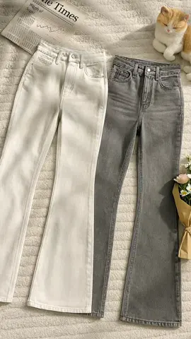 HighWaist Jeans Streach Wanita Cutbray Korean Style #jeanshighwaist #jeanscutbray #cutbraywanita #celanawanitaterbaru #jeansoutfit 