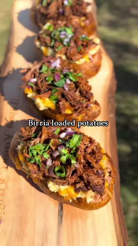 Birria loaded potatoes 