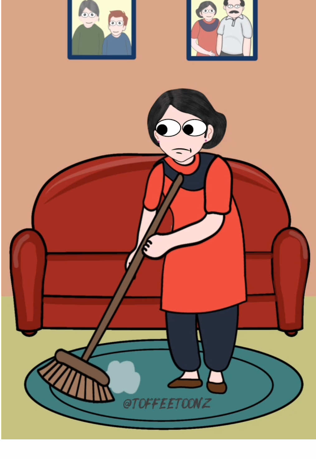 .“Desi mom logic always unmatched 😭😂” Follow @toffeetoonz #F#FunnyTikTokM#MoodSwingsF#FriendshipVibesanimation #funnyanimation 