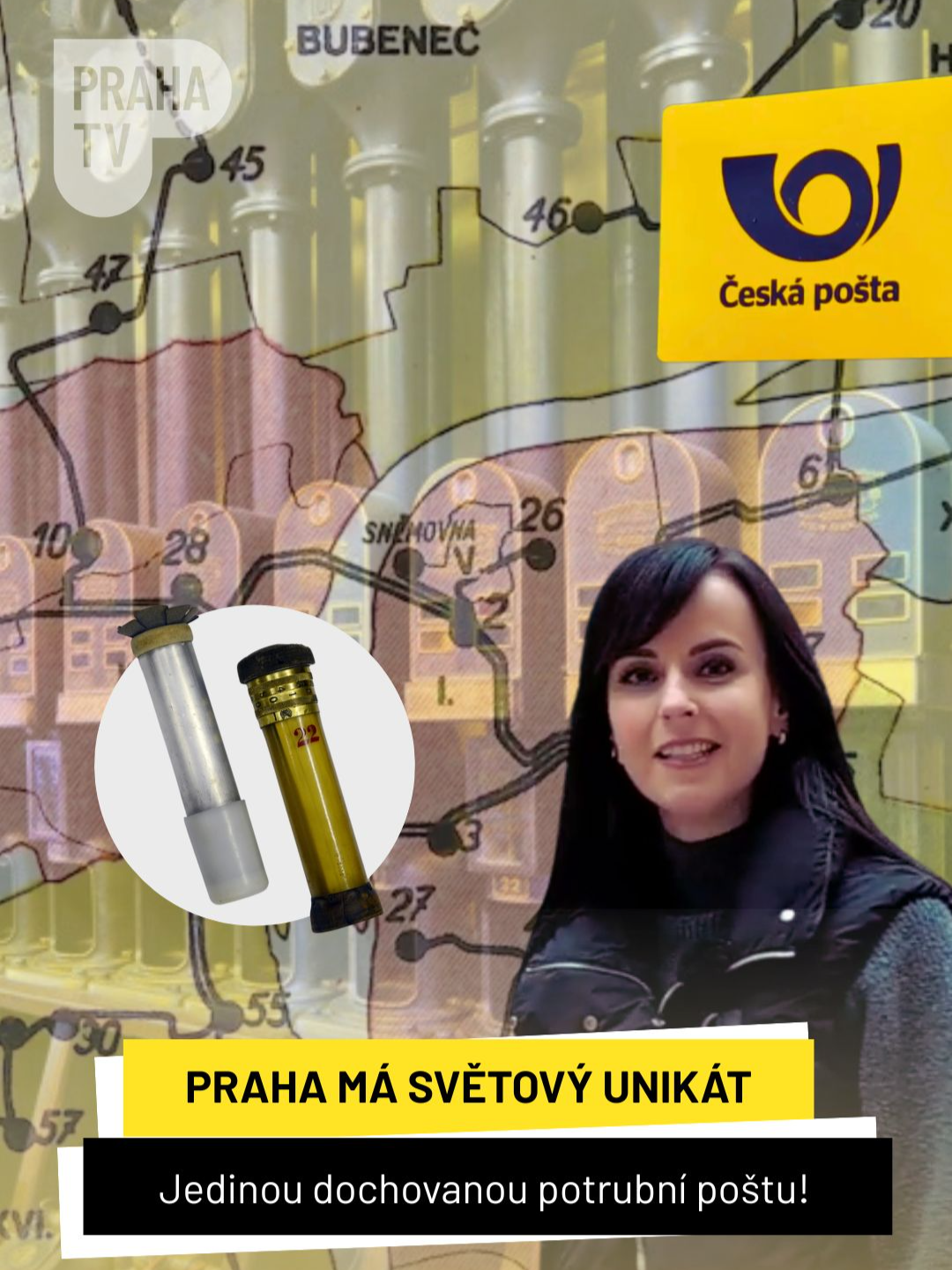 Praha má světový unikát! 🦄   Pod městem se skrývá 55 kilometrů potrubí – jediná dochovaná potrubní pošta na světě. Vznikla už v roce 1887 a zásilky tady létaly rychlostí 40 km/h. 💨   Fungovala až do povodní v roce 2002 a dodnes je provozuschopná! 📬 @veronika.elhotova