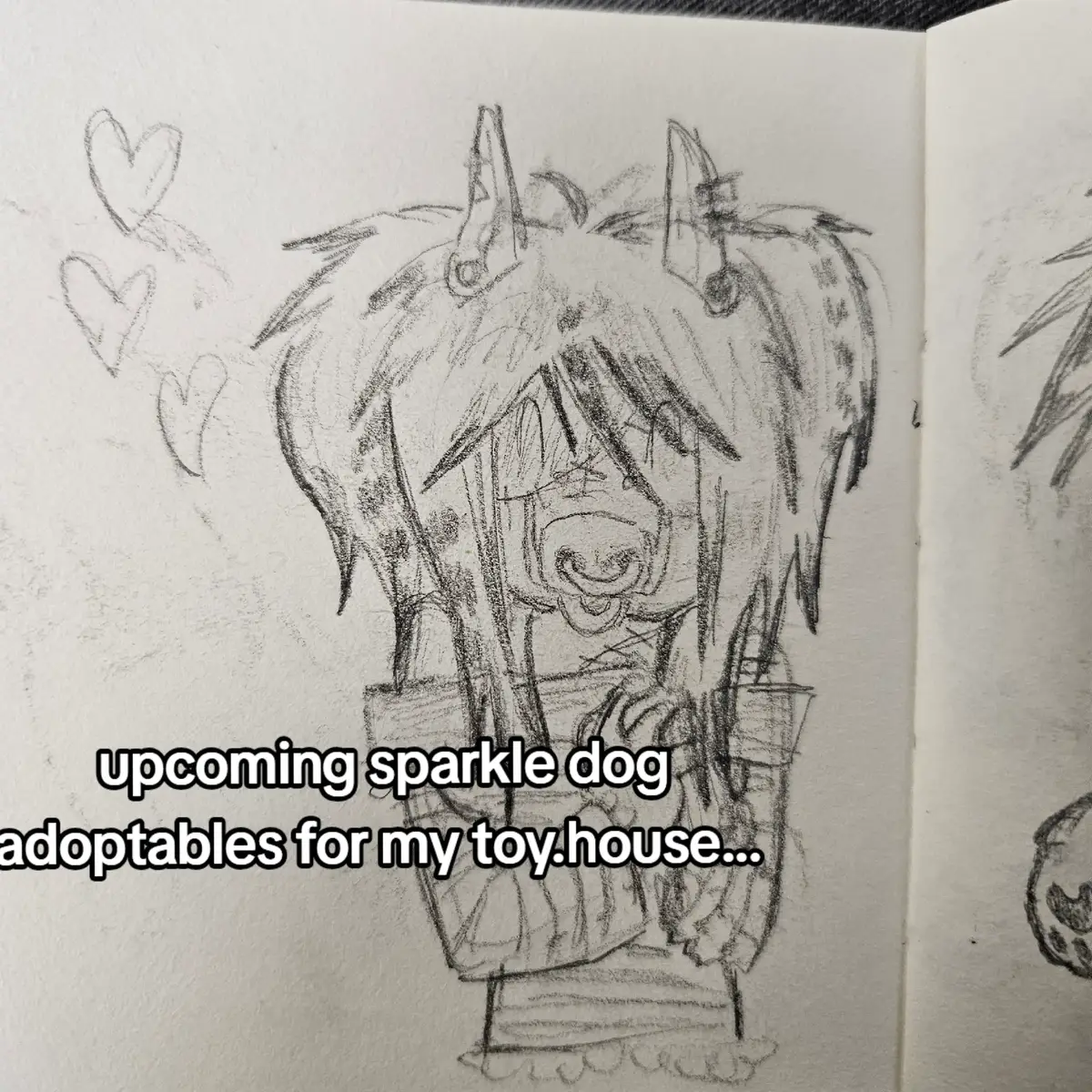 I love sparkle dogs oughh I gotta make my own 🤤🤤 #toyhouse #adoptables #sparkledog #adoptablebatch #furry 
