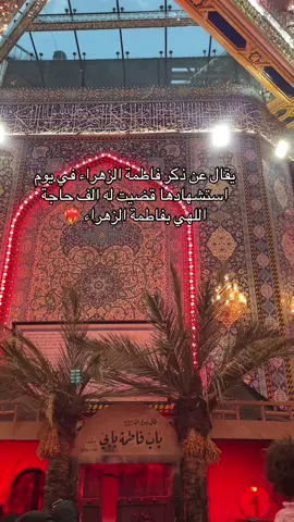 #يازهراء #يافاطمة_الزهراء #كربلاء #العتبة_الحسينية_المقدسة #العتبة_العباسية_المقدسة 
