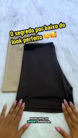 O segredo por baixo do look está aqui 💫 Esse short anágua é conforto, segurança e confiança em uma peça só! 💋 #tiktokshop #segundapele #viral #virginia #vinijr 