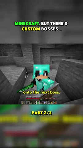 Minecraft, But There‘s Custom Bosses… I Part 2 I #Minecraft #minecraftchallenge #challenge #xnestorio #yt 