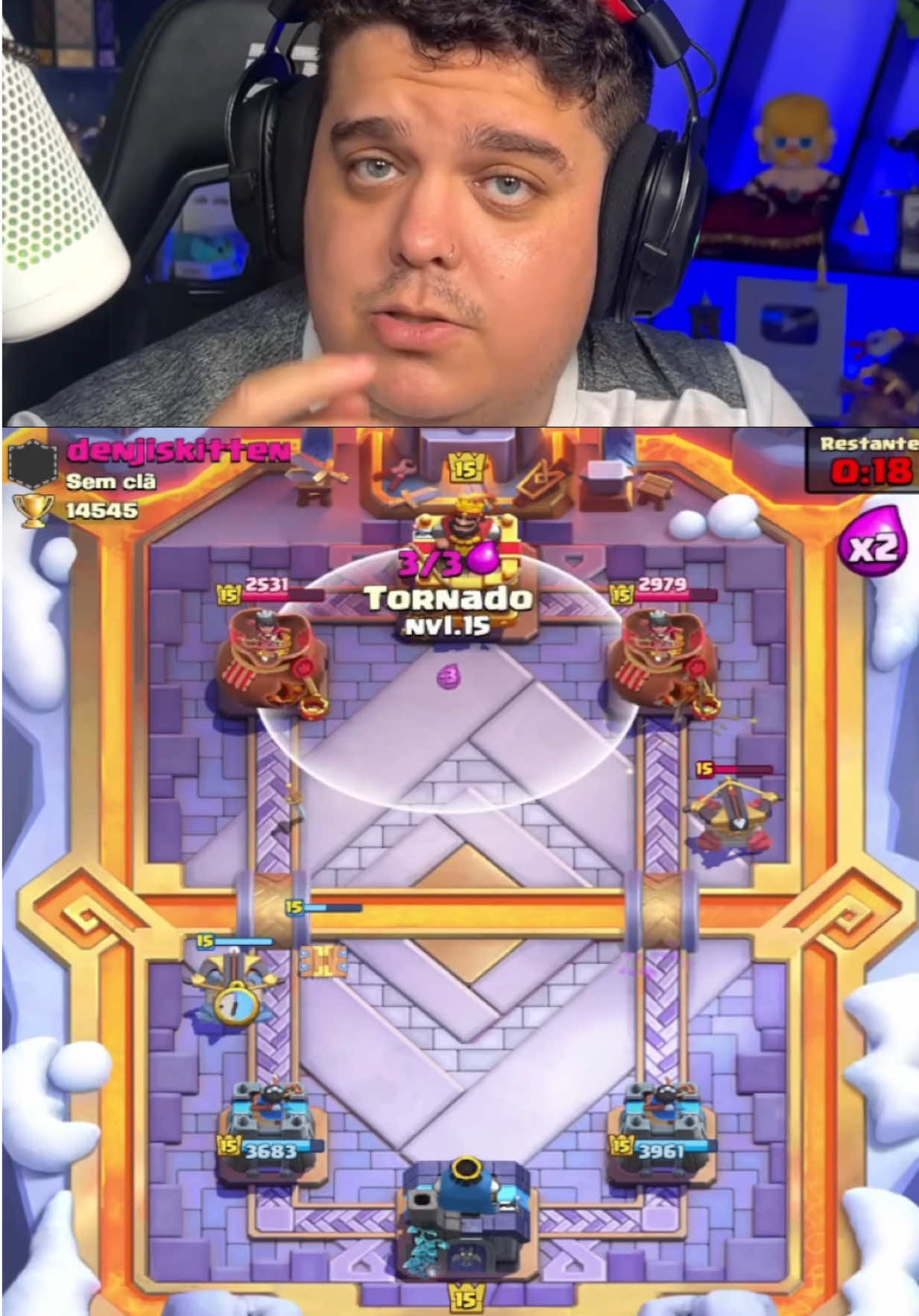 Xbesta vs xbesta, ele pegou o rei do predict e o rei da xbesta🤴#clashroyale #predict #clashroyaletips #artubeclash 