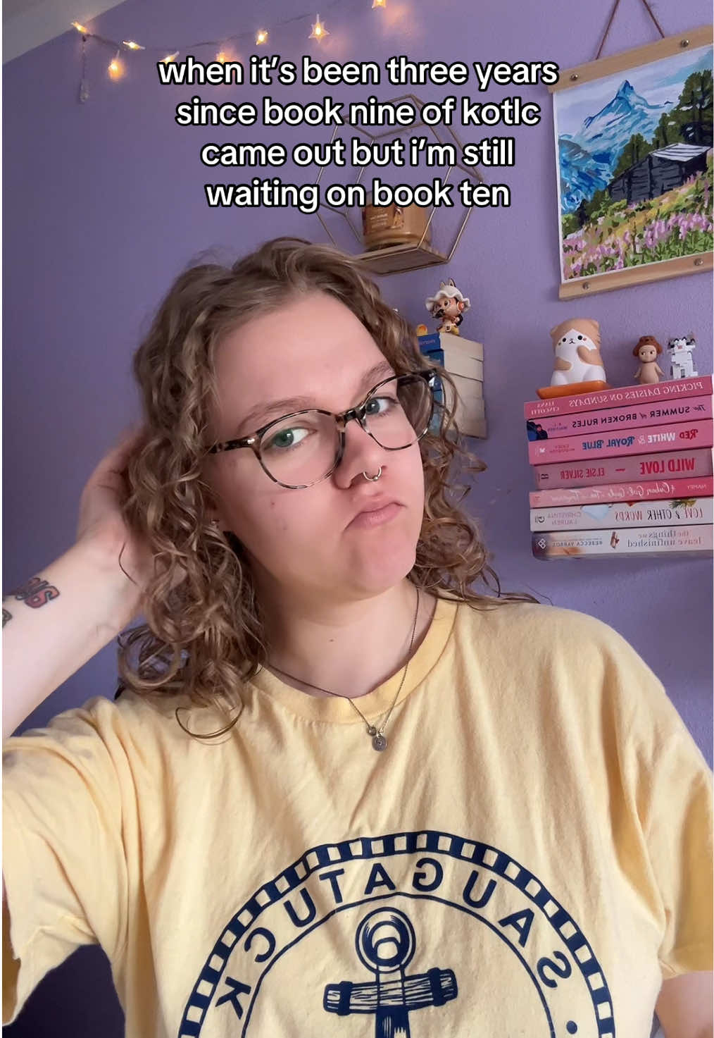 luckily we got a title announcement #BookTok #bookishumor #kotlc #keeperofthelostcities #shannonmessenger 