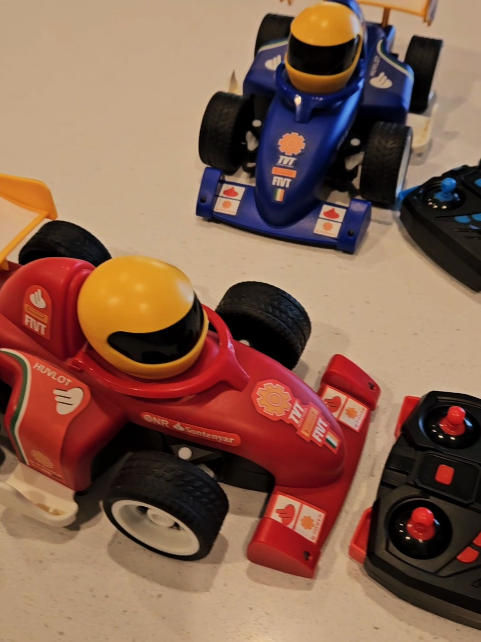 My kids have been having so much fun with these. Such a perfect gift idea too for the upcoming holidays! 🚘🏁🎁 #remotecontrolcar #remotecontroltoy #racecars #toddlertoys #remotecontrolcars 