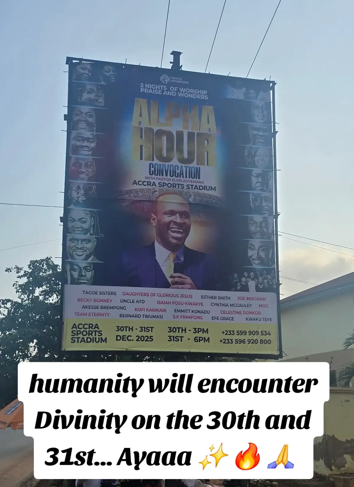 humanity will encounter Divinity on the 30th and 31st... Ayaaa ✨️ 🔥 🙏  #30thand31stalphahourconvocation  #ShareThelink #AlphaHour 