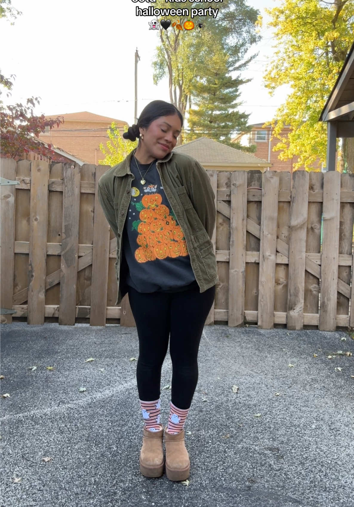 y’all, I’ve been struggling mentally that I have had zero motivation to post 😭 use to post 2-3x a day and now I can barely get out of bed lol seasonal depression came early this year. anyone else? 🙃 anyways. don’t mind me, just clearing up my drafts lol this was my outfit to attend/volunteer at my kids school for halloween ☺️ my babies keep me going 🤎 #draft #clearingdrafts #outfitoftheday #goodbyehalloween #sahmof2 