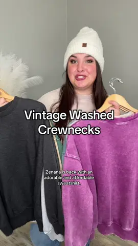 Crewneck sweatshirts with a unique wash and extra cozy fit! #crewneck #sweatshirt #casualoutfits #crewnecksweatshirt #tiktokshopcreatorpicks 