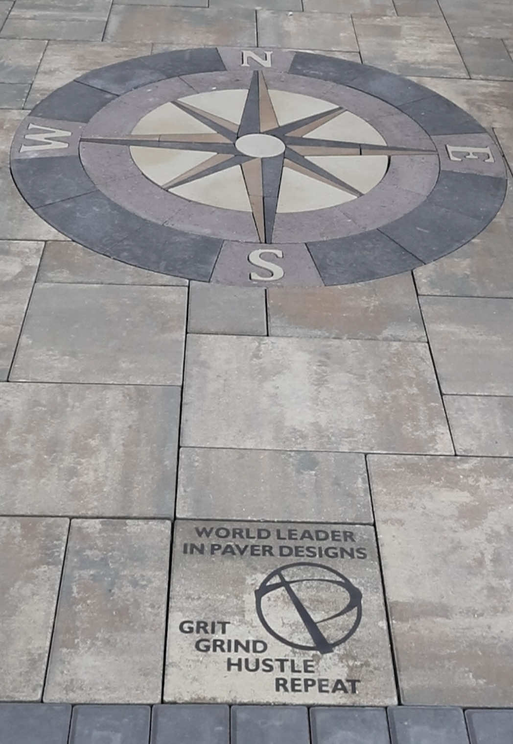 Hope isn’t just a feeling, it’s something you build brick by brick, right into the ground. The Compass Rose Hope. Bold, permanent, and built to last. #asmr #satisfying #patio 