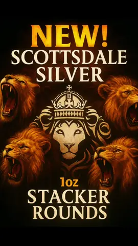 1oz Scottsdale stacker rounds #silver #fyp #collection #new 