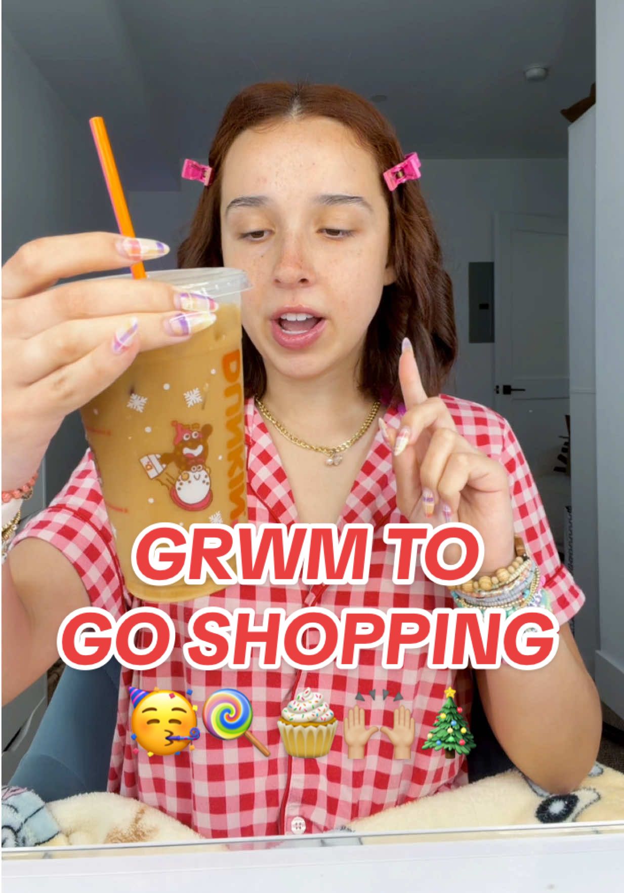 grwm to go christmas shopping!!! 🍦🎄❤️🙌🏼 #grwm #grwmmakeup #grwmroutine #christmasgrwm #skincareroutine  @Dunkin' @byoma @Maybelline NY @RHODE @클리오 찐 