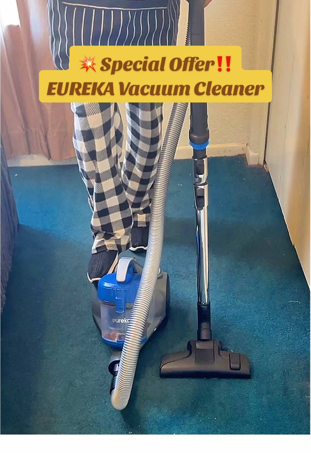 EUREKA Vacuum Cleaner  💥 Special Offer! Only a few left — hurry while supplies last 🛒  @EurekaUS  #tiktokshopcreatorpicks #tiktokshopblackfriday #tiktokshopcybermonday #eurekavacuum #eureka 