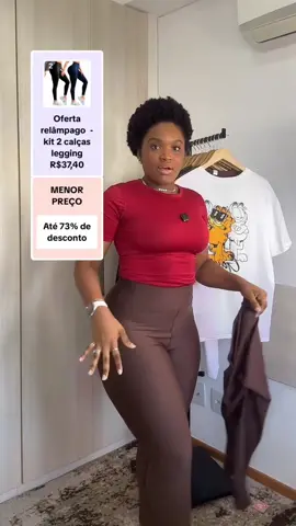 Kit 2 calças legging  #legging #tiktokshop1111br #tiktokshopblackfridaybr 