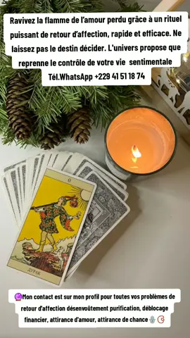 🔮 Besoin de réponses claires sur ton avenir ? Amour, retour d’affection, chance, protection spirituelle… ✨ Ton destin ne doit pas rester dans l’ombre, découvre ce que l’univers te réserve. 🌙 📩 Mon contact est dans mon profil. #Voyance #RetourDAffection #Amour #Destin #Spiritualité 