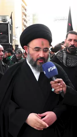 سماحة السيد مهدي الحسيني الشيرازي في مسيرة عزاء استشهاد السيدة فاطمة الزهراء عليها السلام في كربلاء المقدسة