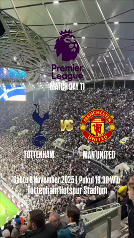 premier league match day 11 Tottenham vs Manchester United #PremierLeague #tottenham #manchesterunited #foryou #masukberanda 