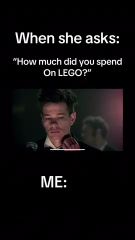 Everytime my wife asks me how much I spent on Lego 😂😅#lego #funny #meme #legostarwars #legotiktok 