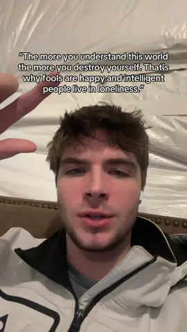 Ignorance feels like peace - awareness feels like exile