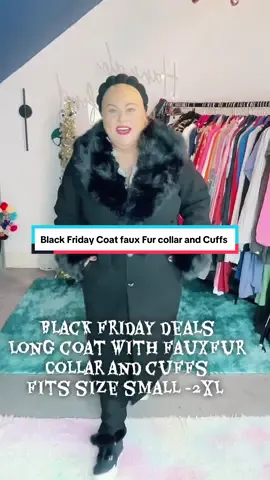 Black Friday Deals fits size small to 2XL #fyp #tiktokmademebuyit #blackfriday #coat #wintercoat 
