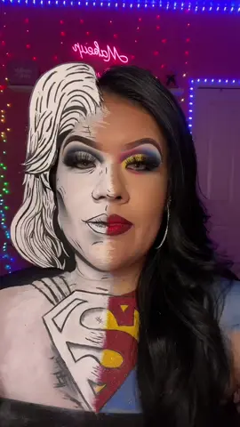 Superman  #latinacreatorsforyou #eyeshadowtutorial #Beautycreator #colorfulmakeup #makeup_queeeen  