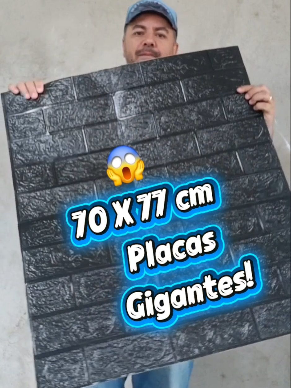 Placas papel de parede 3D de tijolinho super grande!