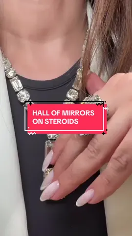 Live from @Jewellery Salon Expo in Riyadh, this is hall of mirrors on steroids! Over 265-carats of emerald-cut diamonds in this magnificent display of timeless elegance. Magical…on display until Sunday November 9 at ANB ARENA. @Sunaidiexpo 