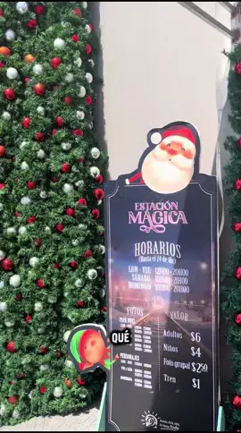 🎄✨ Estación Mágica en Mall del Sol 🎅🏻 Un recorrido navideño lleno de luces, juegos y sorpresas en cada parada. Los peques pueden explorar, divertirse y ¡al final tomarse la foto con Papá Noel! 🎁 🚂 Tip: dentro del mall hay un tren que te lleva directo por $1. Nosotros compramos las entradas en la Estación Mágica y fue mucho más rápido que la boletería del mall 😉 🎟️ Adultos $6 | Niños $4 | Tren $1 | Foto grupal $2.50 Un plan lleno de magia para disfrutar en familia ❤️ #KidsInPlaces #NavidadEnGuayaquil #PlanFamiliar #GuayaquilConNiños #DóndeIrConMiBebé 