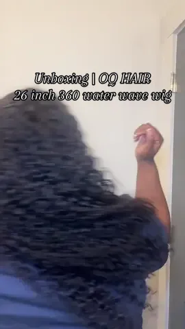 Unboxing @OQHAIR 360 water wave frontal wig 26 inch 250% 🤏🏾✨  #oqhair #oqhairgluelesswigs #waterwavewigs  #360wigs #invisistrap360lacewig 