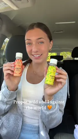 I am obsessed with @Proper Wild redeem your free shot today using my link in bio 💛🧡 #properwild #caffeine #cleancaffeine #cleanenergy #energyshot 