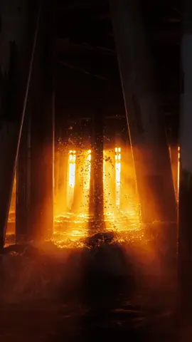 In photography, volumetric lighting occurs when light interacts with particles in the air, mist, spray, or dust - making its beams visible and giving the scene a three dimensional presence. In this shot, sunlight pours through the gaps of the pier, scattering through the sea spray and mist to form glowing columns of light. #photography #photographer #editing #foryou 