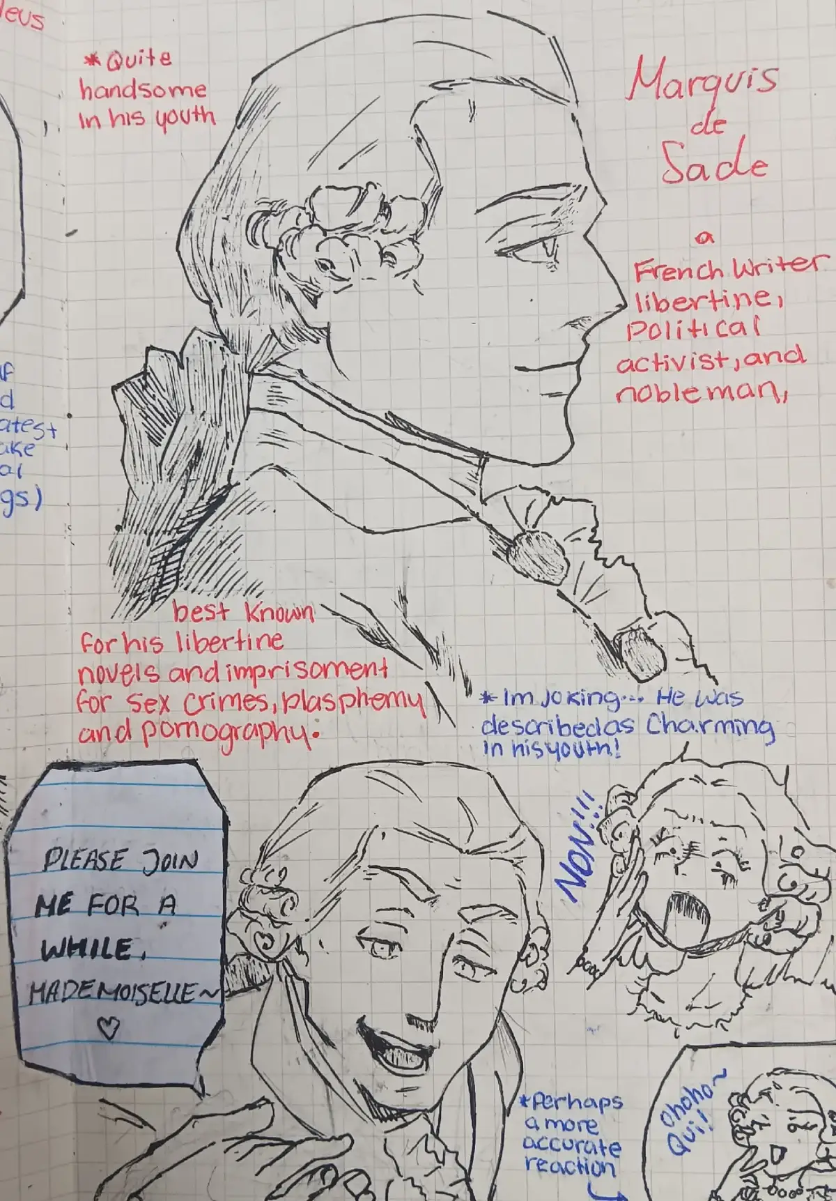 I'M SO DEAD I CAN'T #marquisdesade #kinglouisxvi #wolfgangamadeusmozart #ludwigvanbeethoven #french 