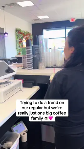 Haha we love our customers 😂🩷Come visit us and join the family! #funny #wesbrooks #wesbrookscoffee #barista #coffee #foryou #fyp #nonchalant 