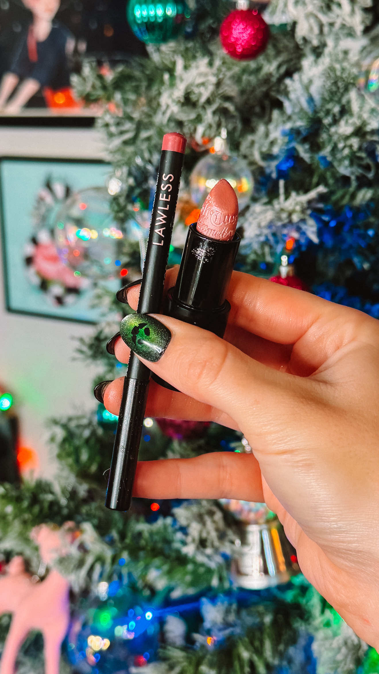 lip combo🎀 @LAWLESS Beauty pink slip pencil* @meltcosmetics ghosted lipstick *gifted #lipcombo #meltcosmetics #lawless