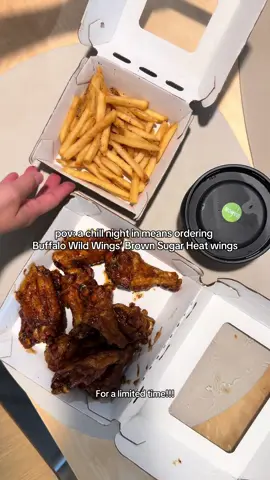 obsessed with the new @Buffalo Wild Wings brown sugar heat wings! #buffalowildwingspartner 