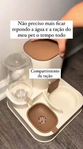 comedouro e bebedouro 2 em 1 praticidade para nós e melhor para nossos pets 🧡🤩  #cachorros #gatos #paisdepets🐾❤️ #achadinhosshopee #pet 