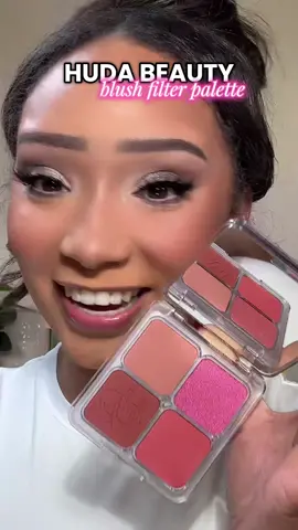 This blush filter palette from @Huda Beauty is DIVINE 😍😍😍 #hudabeauty #blush #huda #makeuptutorial #makeupreview 