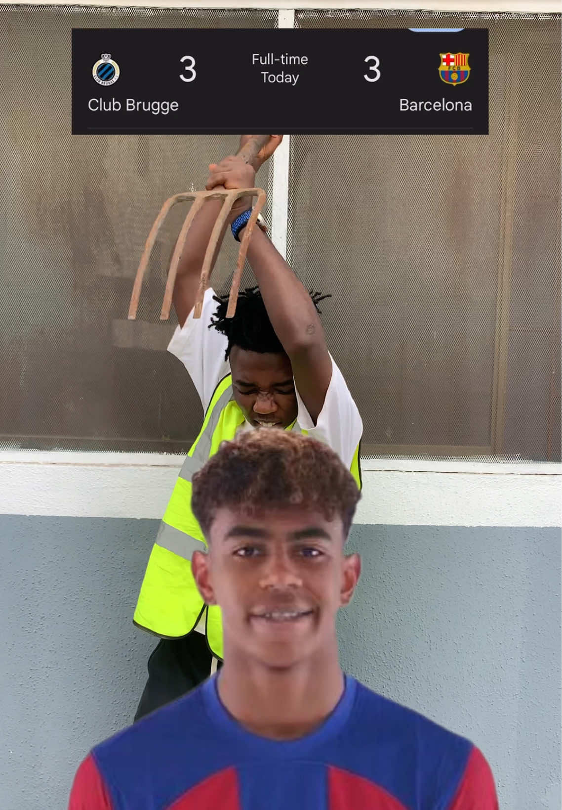 Barcelona vs Club Brugge Highlights 🤦😫😫#fcbarcelona #football #championsleague #funnyvideos #creatorsearchinsights 