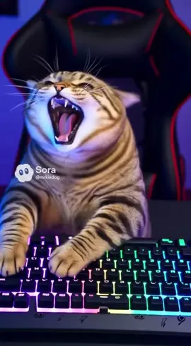 Rage Cat 😾🔥 #ragecat  #AngryCat #GamerCat #catoftiktok #แมวหัวร้อน 