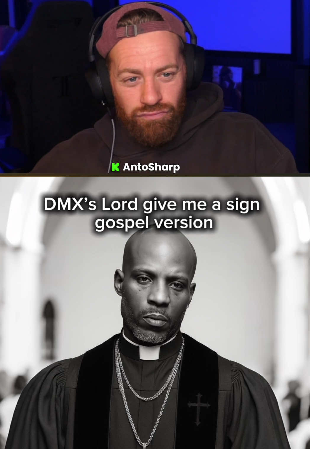 Lord give me a sign 🤯 Incredible  #reactionvideo #dmx #aicover