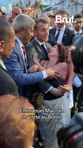 Emmanuel Macron  en visite au Brésil. #emmanuelmacron #brasil #bresil #brazilia 