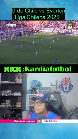 Casi golazo del lea Fernández contra Everton REACCIÓN #leafernandez #everton #gol #kardiafutbol #udechile 