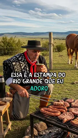 🎶 A Estampa do Rio Grande 🎶  #riogrande #estampa #tradicao #gaucho #churrasco 