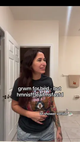 getting ready for bed always takes me an hour plus now when he's singing creed 😂 #fyp #creed #cover #emo #grwm 