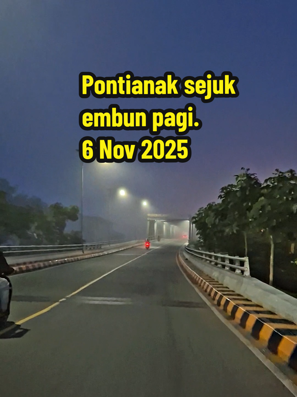 sejuk eh 🥶🥶🥶#fypforyou #fyp #kotapontianak #jembatankapuas1 