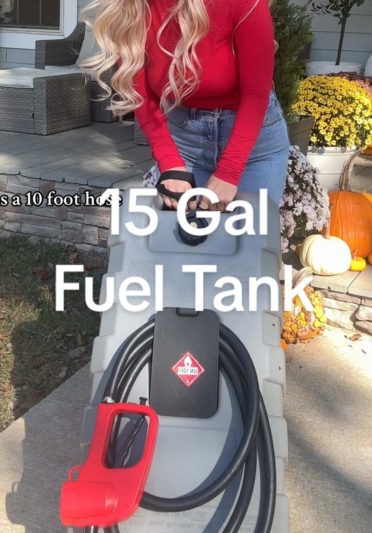 This 15-gallon portable fuel caddy makes fueling up lawn mowers, ATVs, boats, and generators so much easier. It has wheels so you can just roll it where you need it, and the built-in pump lets you refuel without lifting or spilling. Perfect for yard work season, lake days, or anyone tired of dragging smaller gas cans around. #tiktokshopblackfriday #tools #garagefinds #atvlife #giftforhim  