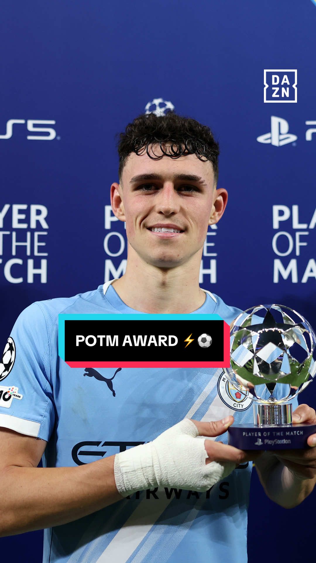 Brace, brilliance, and Player of the Match, Foden does it again! ⚡⚽ GAME ON | Watch the UEFA Champions League LIVE in select territories including select games in Spanish in the U.S. | DAZN.com