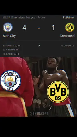 Manchester City menang 4-1 atas Dortmund 🔥🔥 King City memasak Dortmund lagi 🥶🥶 #manchestercity #mancity #dortmund #ucl #xyzbca 