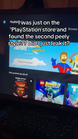 I think I leaked it #fyp #fortnite #thesimpsons #playstation #peely 
